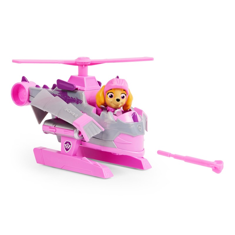 PAW Patrol PAT' PATROUILLE RESCUE KNIGHTS - VÉHICULE + FIGURINE CHEVALIER STELLA - Rejoins Pat' Patrouille Mission Chevalier
