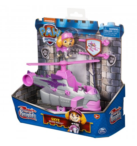 PAW Patrol PAT' PATROUILLE RESCUE KNIGHTS - VÉHICULE + FIGURINE CHEVALIER STELLA - Rejoins Pat' Patrouille Mission Chevalier