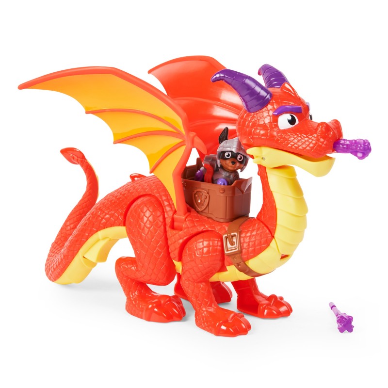 PAW Patrol PAT' PATROUILLE RESCUE KNIGHTS - FIGURINE CROC + BRAISE LE DRAGON - Rejoins la Pat' Patrouille Mission Chevalier à