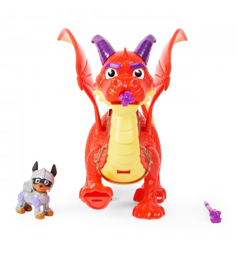 PAW Patrol PAT' PATROUILLE RESCUE KNIGHTS - FIGURINE CROC + BRAISE LE DRAGON - Rejoins la Pat' Patrouille Mission Chevalier à