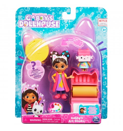 Gabby's Dollhouse GABBY ET LA MAISON MAGIQUE - PACK 2 FIGURINES ET ACCESSOIRES - Gabby, 1 Figurine Chat Et Accessoires - Tirée