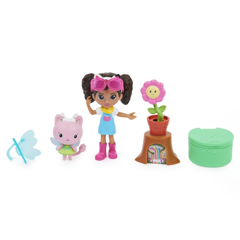 Gabby's Dollhouse GABBY ET LA MAISON MAGIQUE - PACK 2 FIGURINES ET ACCESSOIRES - Gabby, 1 Figurine Chat Et Accessoires - Tirée