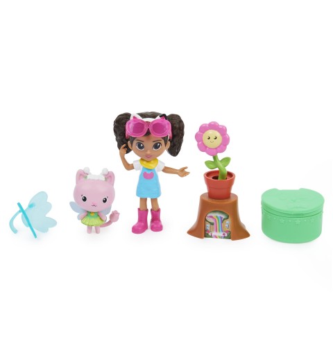 Gabby's Dollhouse GABBY ET LA MAISON MAGIQUE - PACK 2 FIGURINES ET ACCESSOIRES - Gabby, 1 Figurine Chat Et Accessoires - Tirée