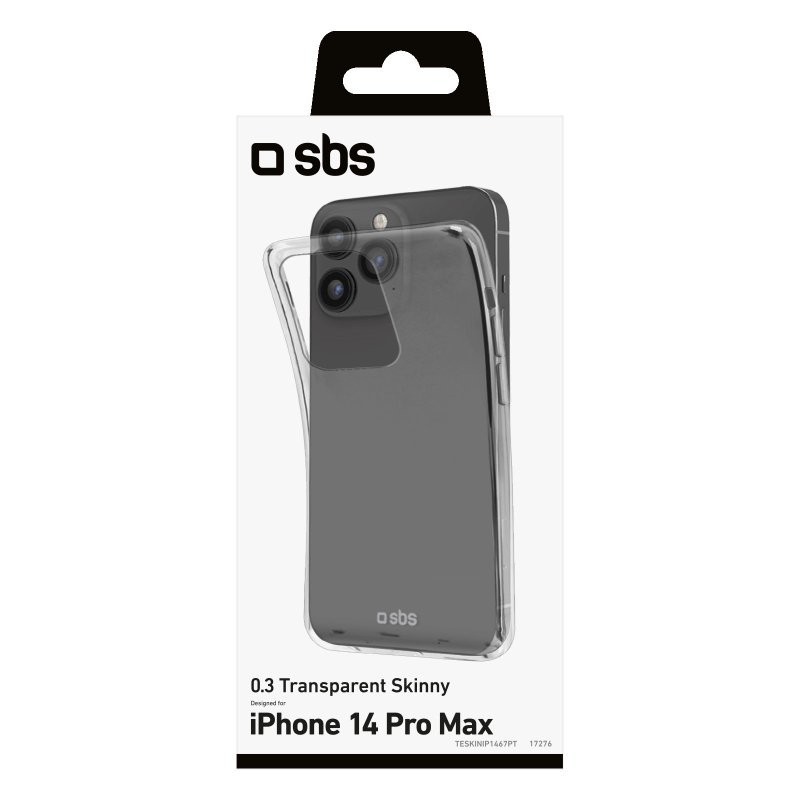 SBS Skinny Cover funda para teléfono móvil 17 cm (6.7") Transparente