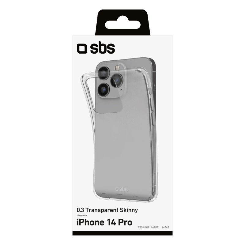 SBS Skinny Cover coque de protection pour téléphones portables 15,5 cm (6.1") Housse Transparent