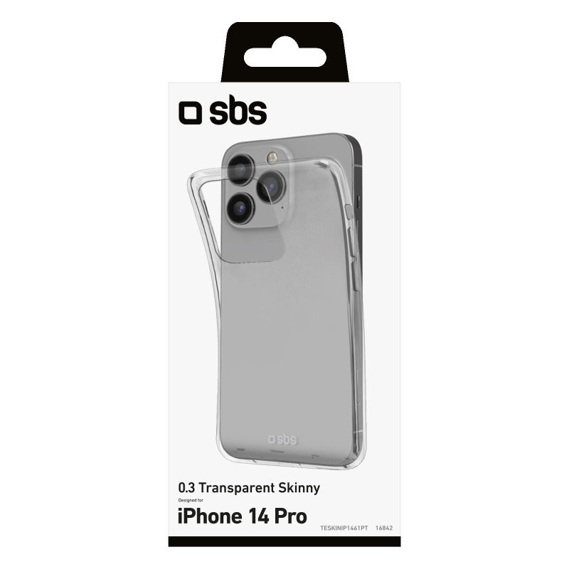 SBS Skinny Cover custodia per cellulare 15,5 cm (6.1") Trasparente