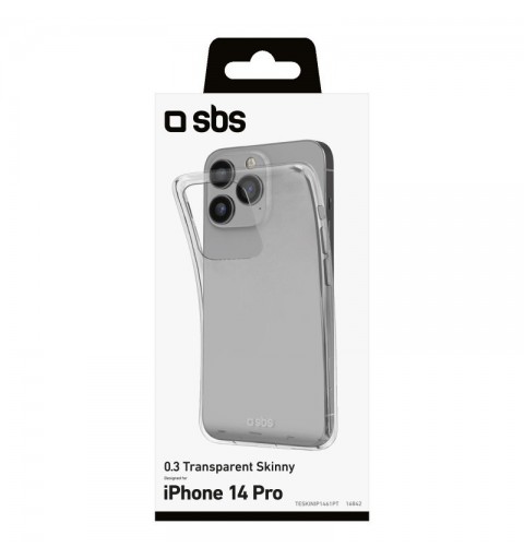 SBS Skinny Cover mobile phone case 15.5 cm (6.1") Transparent