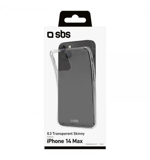 SBS Skinny Cover custodia per cellulare 17 cm (6.7") Trasparente