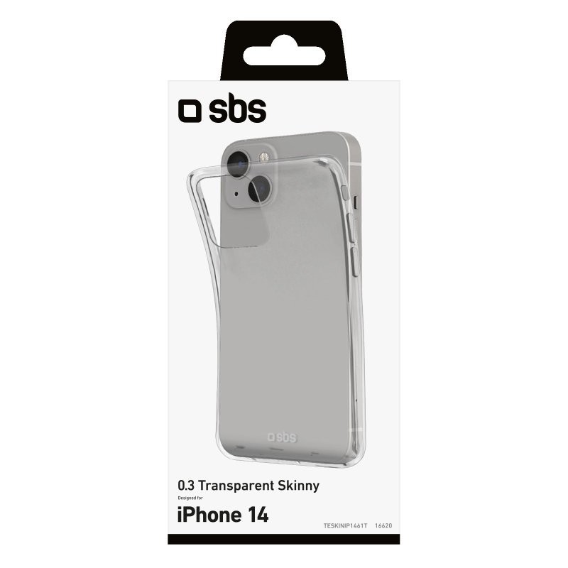 SBS Skinny Cover custodia per cellulare 15,5 cm (6.1") Trasparente