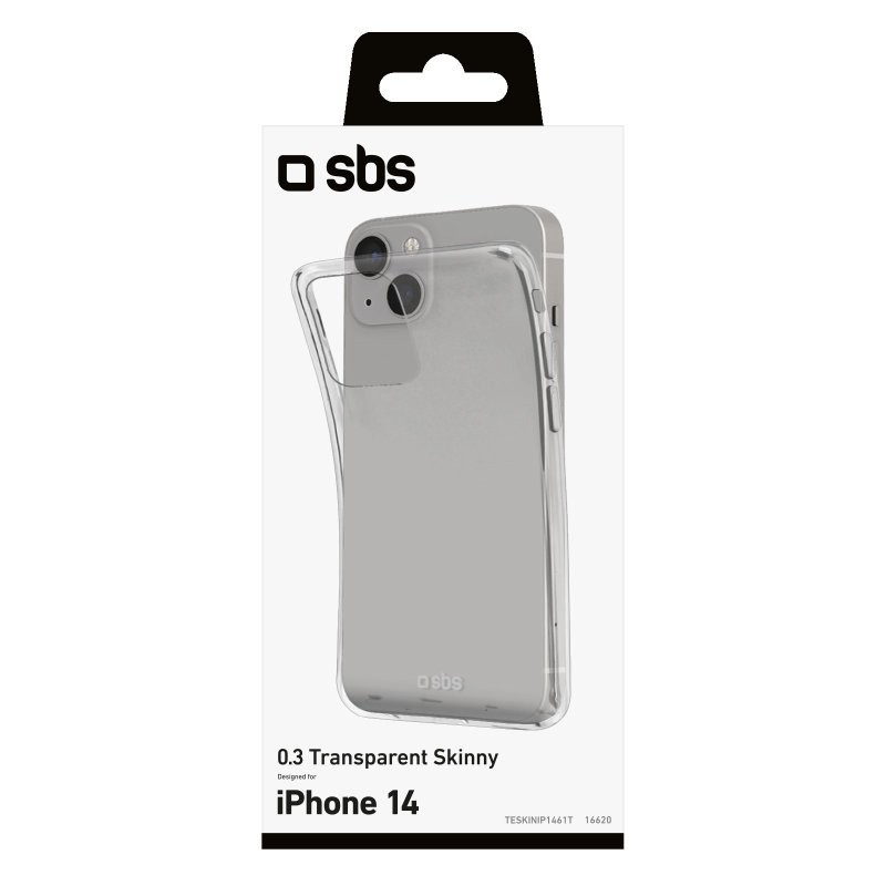 SBS Skinny Cover funda para teléfono móvil 15,5 cm (6.1") Transparente