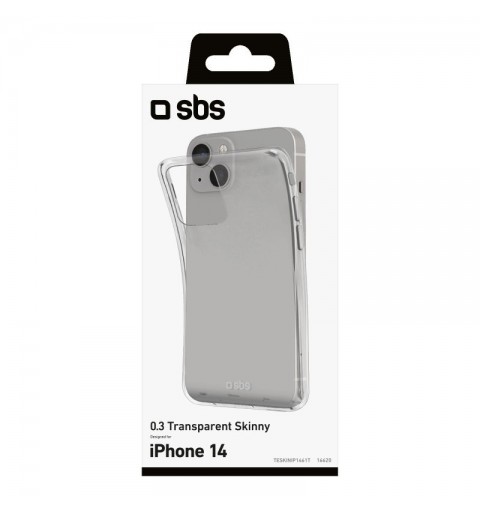 SBS Skinny Cover custodia per cellulare 15,5 cm (6.1") Trasparente