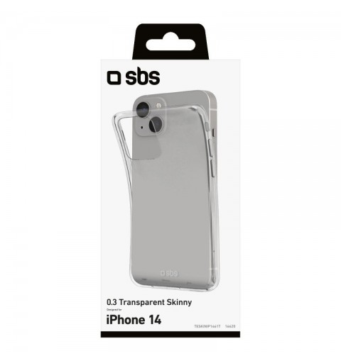 SBS Skinny Cover mobile phone case 15.5 cm (6.1") Transparent