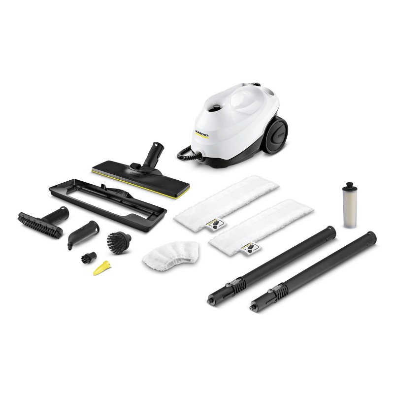 Kärcher SC 3 EasyFix Zylinder-Dampfreiniger 1 l 1900 W Schwarz, Weiß