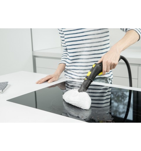 Kärcher SC 3 EasyFix Zylinder-Dampfreiniger 1 l 1900 W Schwarz, Weiß