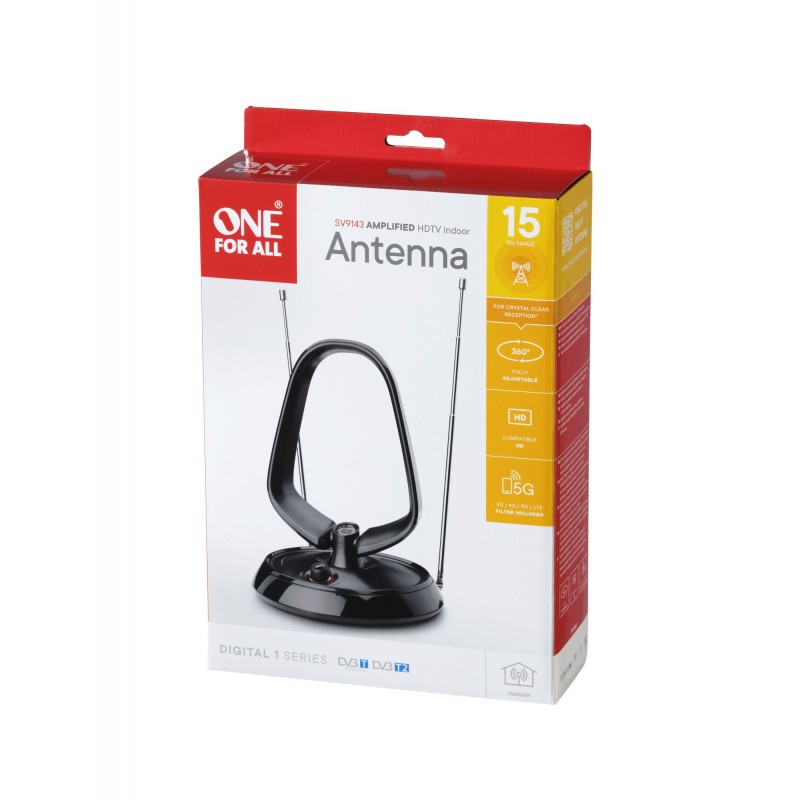 One For All Value Line DVB-T Indoor Antenne 5G antena de televisión Interior