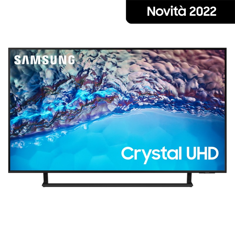 Samsung Series 8 TV Crystal UHD 4K 43” UE43BU8570 Smart TV Wi-Fi Black 2022, Ultra sottile, Colori reali, Gaming mode, Suono