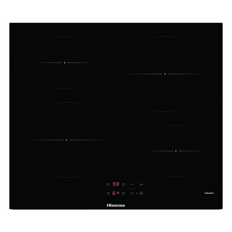 Hisense I6421CB plaque Noir Intégré (placement) 59.5 cm Plaque avec zone à induction 4 zone(s)