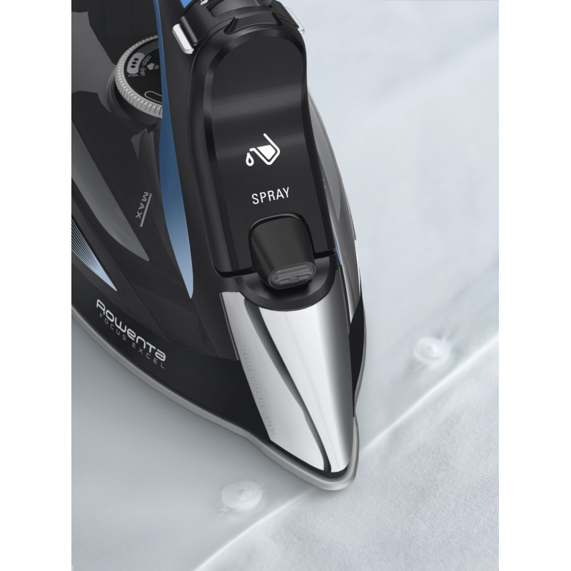 Rowenta DW5310 Dampfbügeleisen Mikrodampf 400 HD Laser-Grundplatte 2700 W Schwarz, Blau