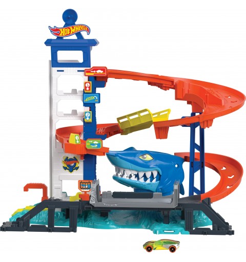 Hot Wheels City Attacking Shark Escape Playset