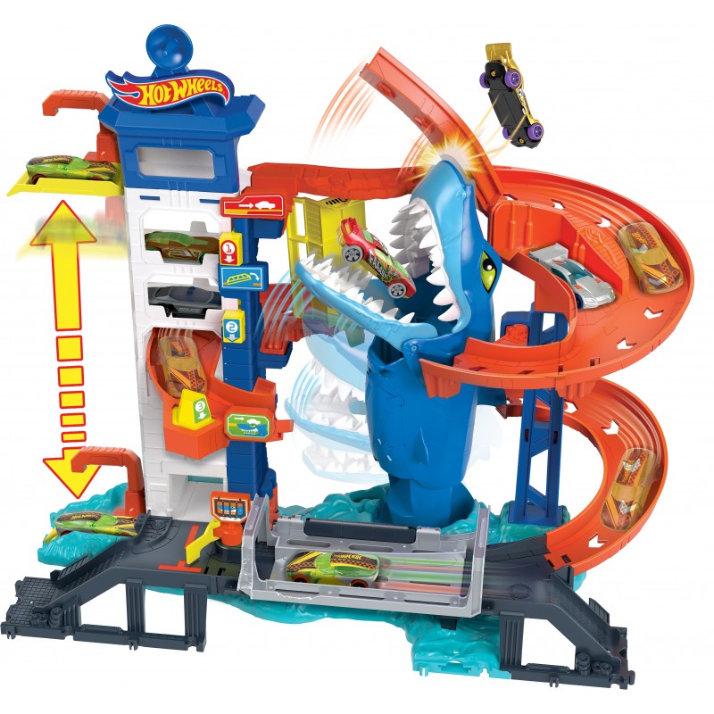 Hot Wheels City Attacking Shark Escape Playset