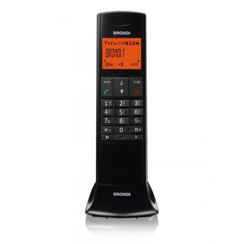 Brondi Lemure DECT-Telefon Anrufer-Identifikation Schwarz