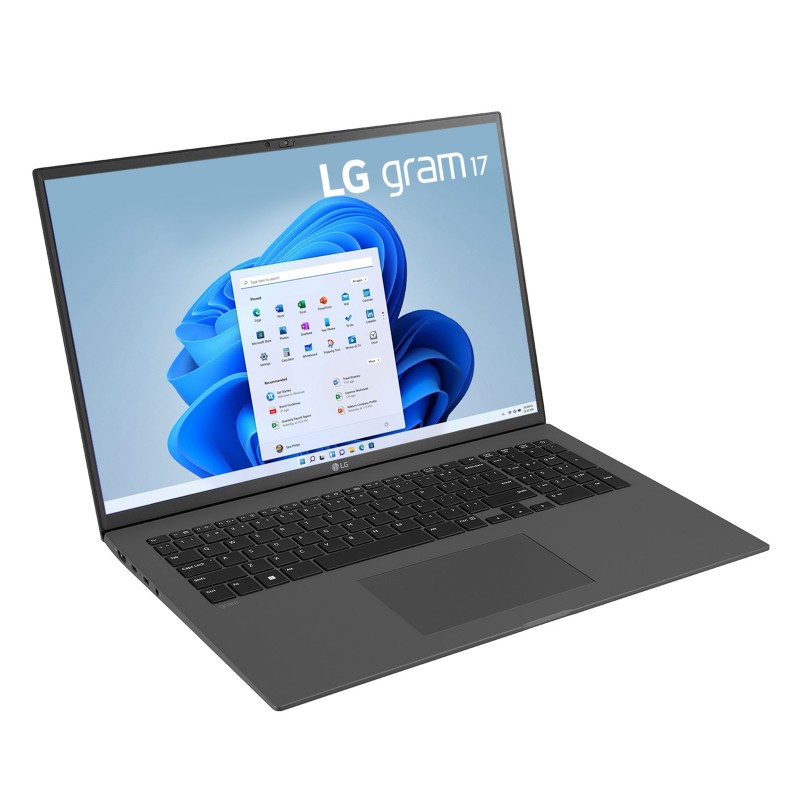 LG Gram 17Z90Q Notebook 17" - Windows 11 Home, Intel i7 Evo, 16GB RAM, 512GB SSD, solo 1350g di peso, Grigio Antracite