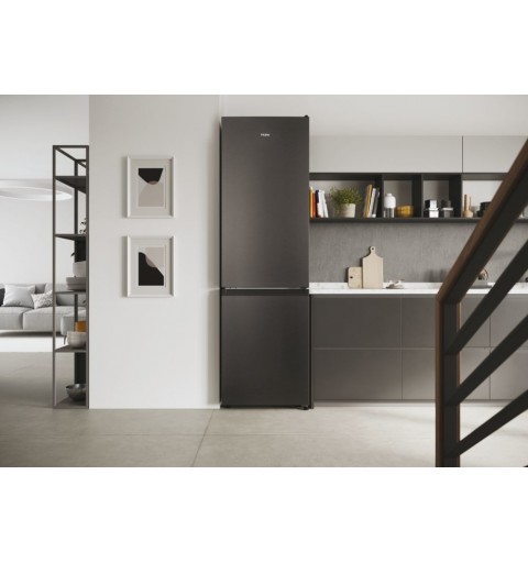 Haier 2 Doors HDW1620DNPD réfrigérateur-congélateur Autoportante 377 L D Acier inoxydable