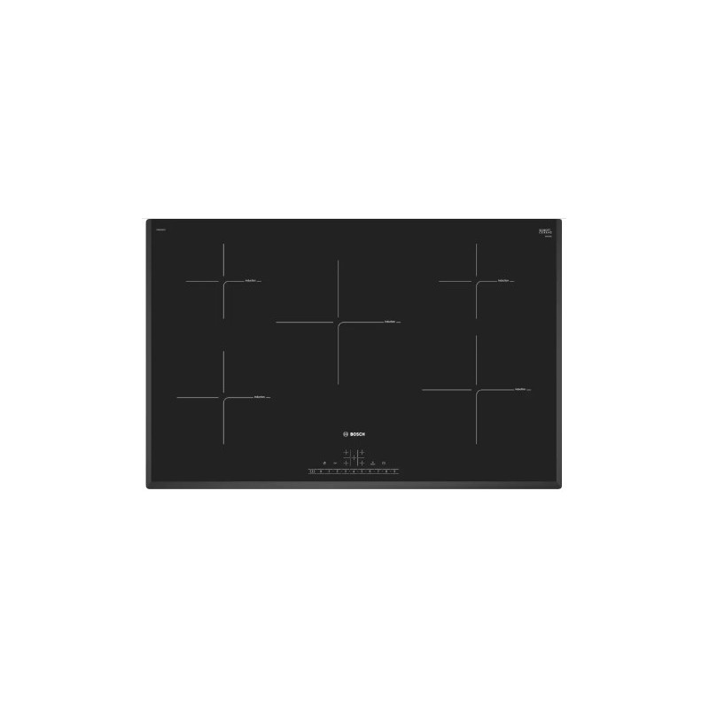 Bosch Serie 6 PIV851FB1E plaque Noir Intégré (placement) 80 cm Plaque sans zone à induction 4 zone(s)