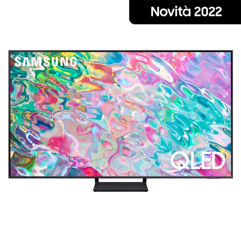 Samsung Series 7 TV QLED 4K 55” QE55Q70B Smart TV Wi-Fi Titan Gray 2022, Processore Quantum 4K, Retroilluminazione LED, Gaming