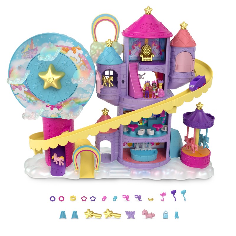 Polly Pocket Coffret Parc D’Attractions Arc-En-Ciel