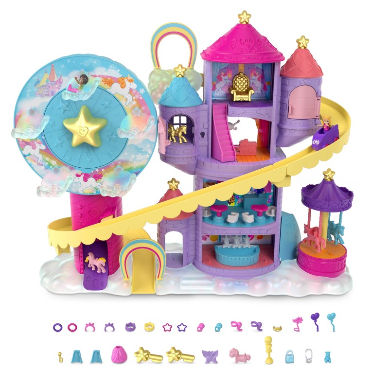 Polly Pocket Coffret Parc D’Attractions Arc-En-Ciel