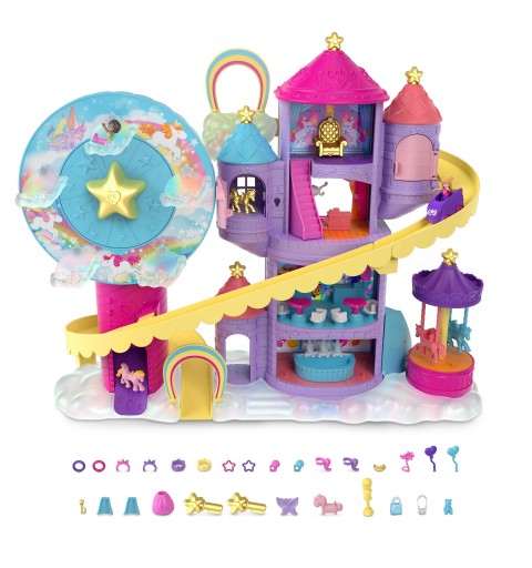 Polly Pocket Coffret Parc D’Attractions Arc-En-Ciel
