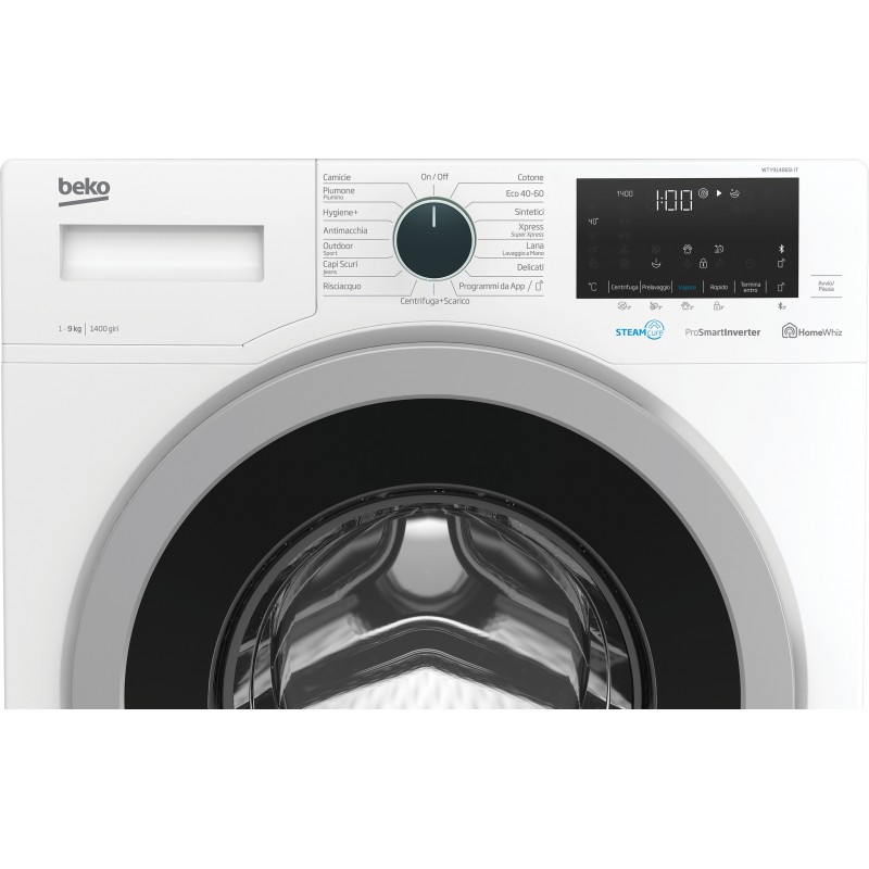 Beko WTY91486SI-IT washing machine Front-load 9 kg 1400 RPM A White