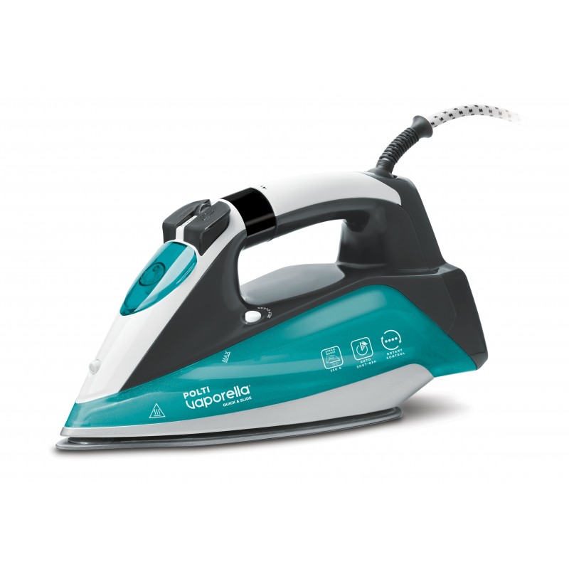 Polti Vaporella Quick & Slide QS220 Steam iron Aluminium soleplate 2400 W Green, White