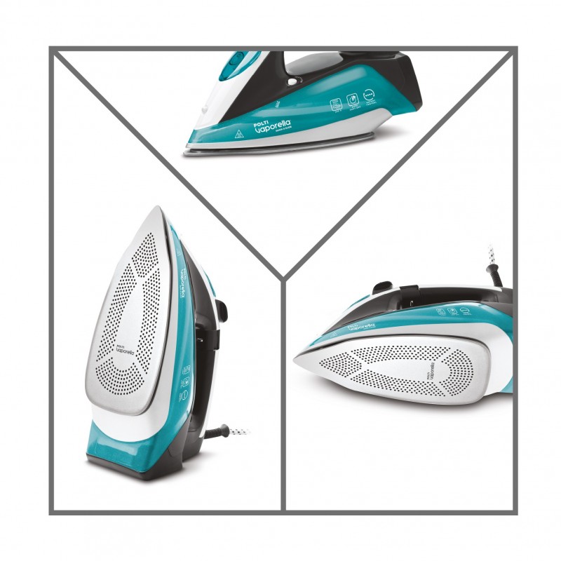 Polti Vaporella Quick & Slide QS220 Steam iron Aluminium soleplate 2400 W Green, White