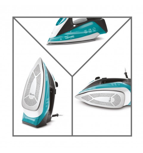 Polti Vaporella Quick & Slide QS220 Steam iron Aluminium soleplate 2400 W Green, White