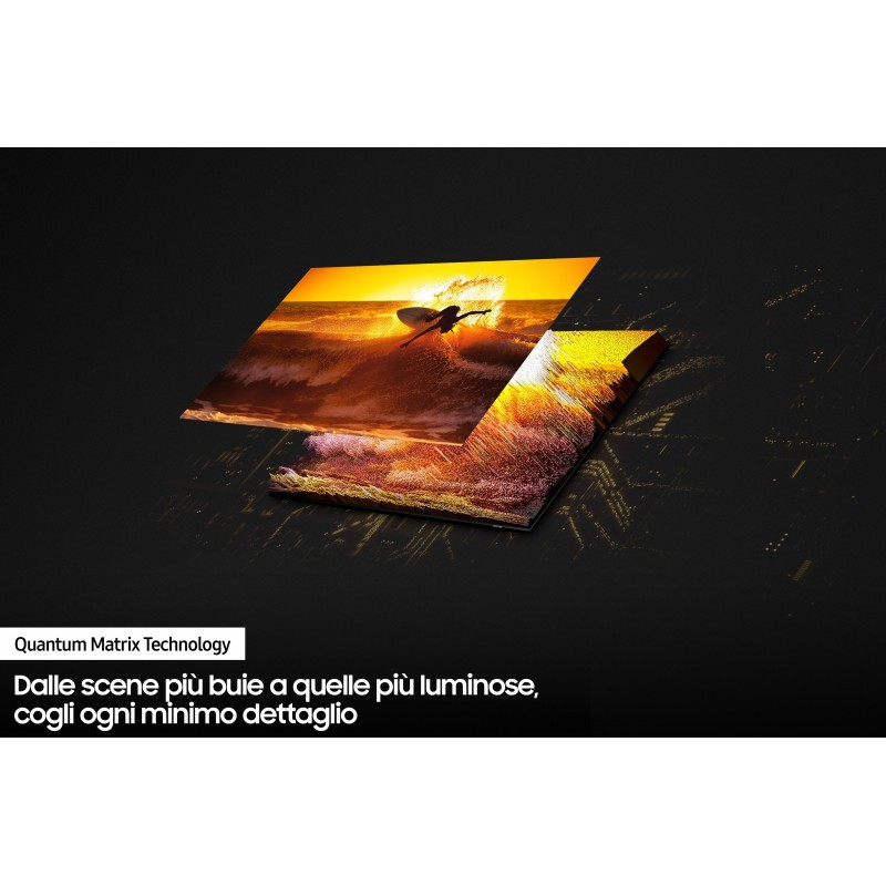 Samsung TV Neo QLED 4K 65” QE65QN90B Smart TV Wi-Fi Titan Black 2022, Mini LED, Processore Neo Quantum 4K, Quantum HDR, Gaming