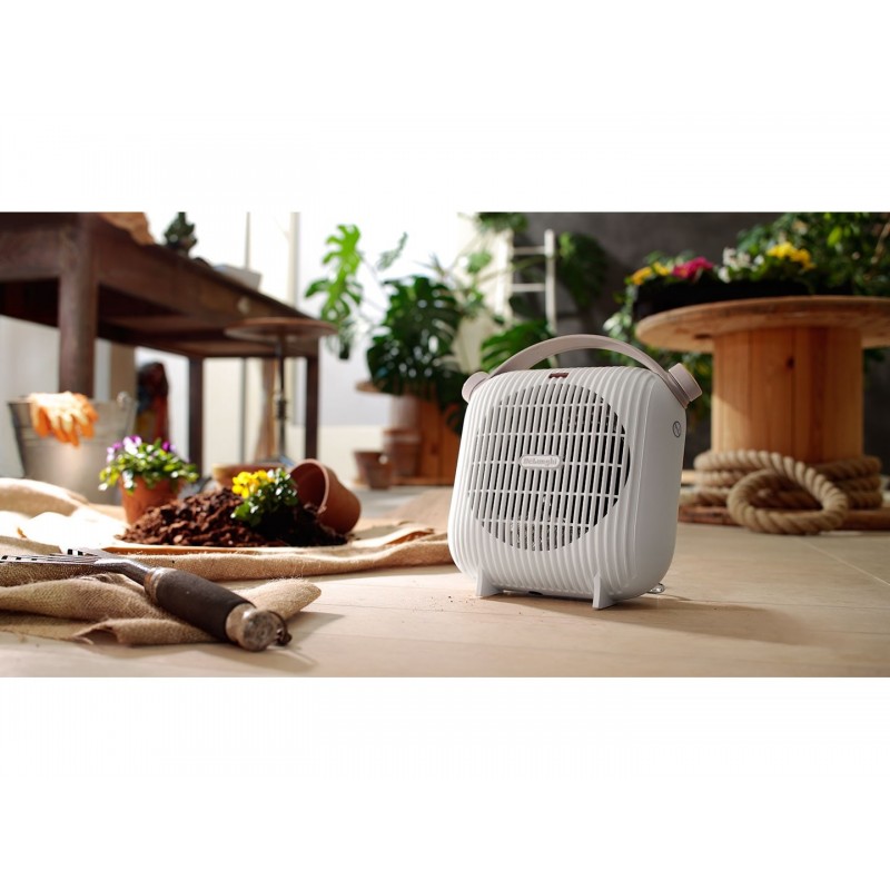 De’Longhi Termoventilatore da tavolo a 2 potenze HFS30B24.W