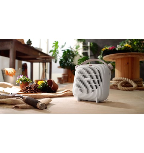 De’Longhi Termoventilatore da tavolo a 2 potenze HFS30B24.W