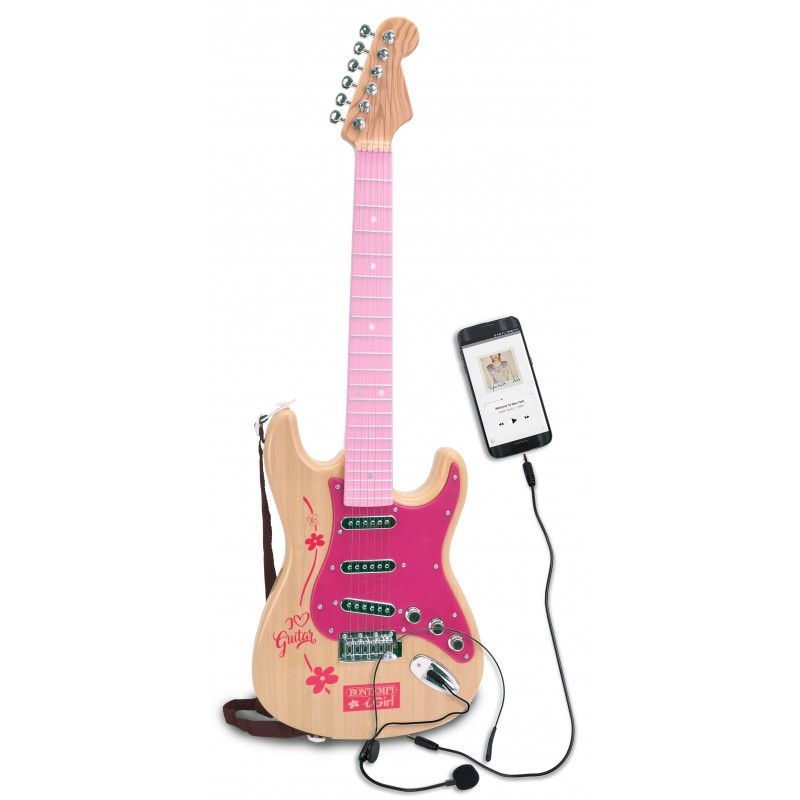 Bontempi Electronic Rock Guitar with connection to music devices