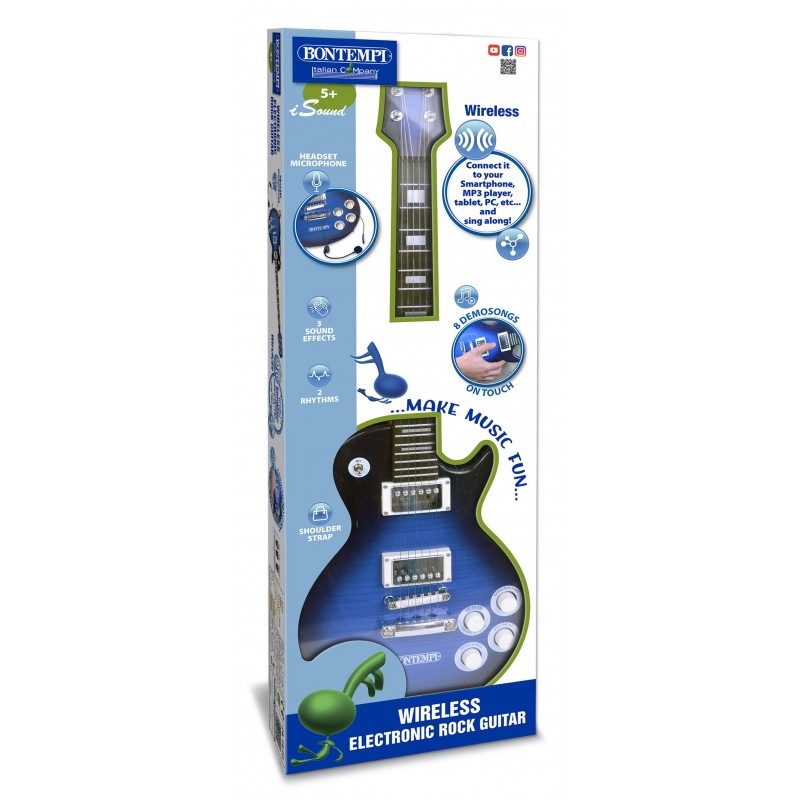Bontempi Electronic Rock Guitar with Wireless connection Bontempi Electronic Rock Guitar with Wireless connection