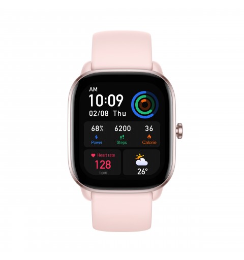 Amazfit GTS 4 mini 4,19 cm (1.65") AMOLED Rosa GPS (satellitare)