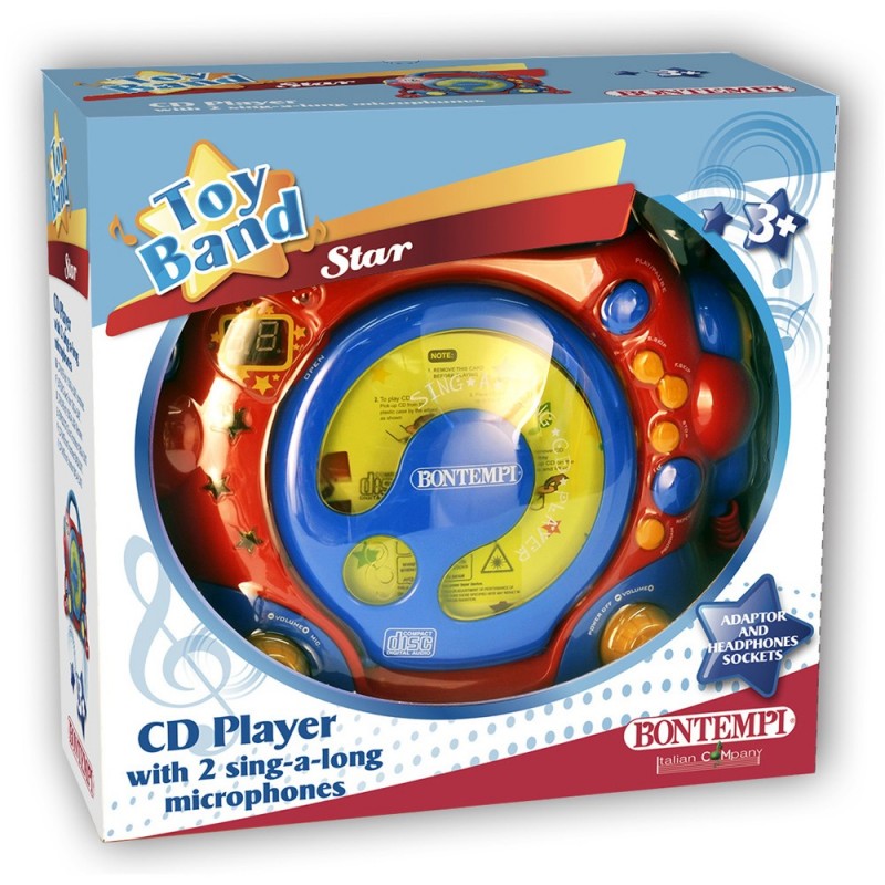 Bontempi 43 9970 CD-Player Tragbarer CD-Player Blau, Rot, Gelb