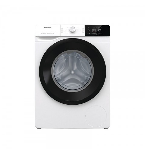 Hisense W90141GEVM machine à laver Charge avant 9 kg 1400 tr min B Noir, Blanc