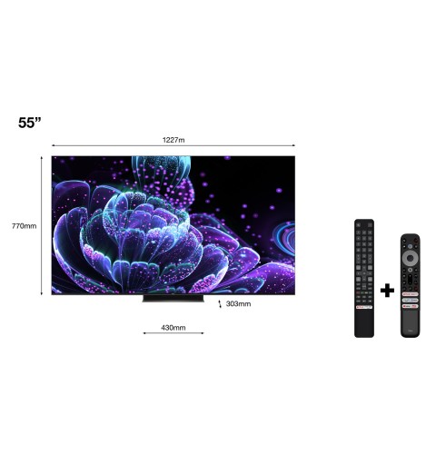 TCL C83 Series C835 139,7 cm (55") 4K Ultra HD Smart TV Wifi Negro