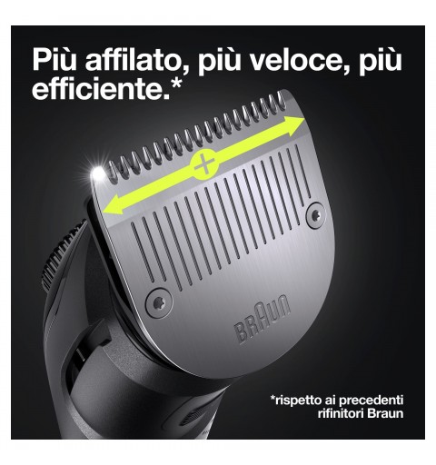 Braun BeardTrimmer 7 Regolabarba 7 BT7330, Regolabarba Uomo, Tagliacapelli, Per Viso, Capelli