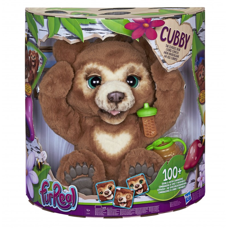 FurReal Cubby, il mio orsetto curioso (cucciolo di peluche interattivo, per bambini dai 4 anni in su)