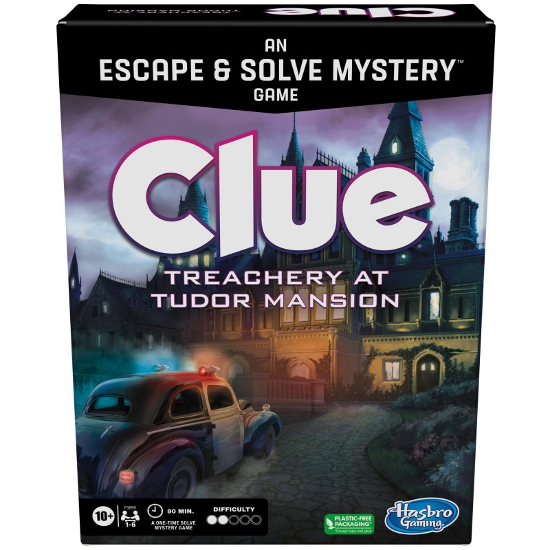 F5699 juego de tablero Clue Treachery at Tudor Mansion Juego de mesa Detective