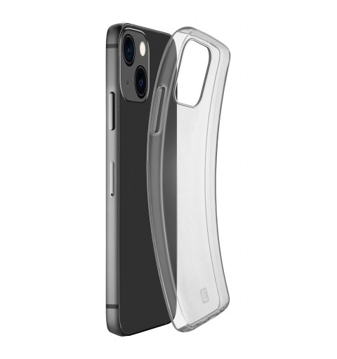 Cellularline Fine - iPhone 14 Plus Cover in gomma morbida ultra sottile e trasparente Trasparente