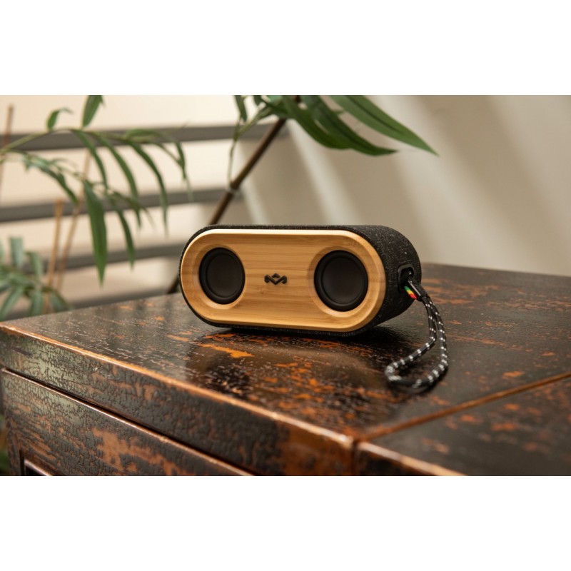 The House Of Marley EM-JA021-SB Tragbarer Lautsprecher Tragbarer Stereo-Lautsprecher Schwarz, Gelb 20 W